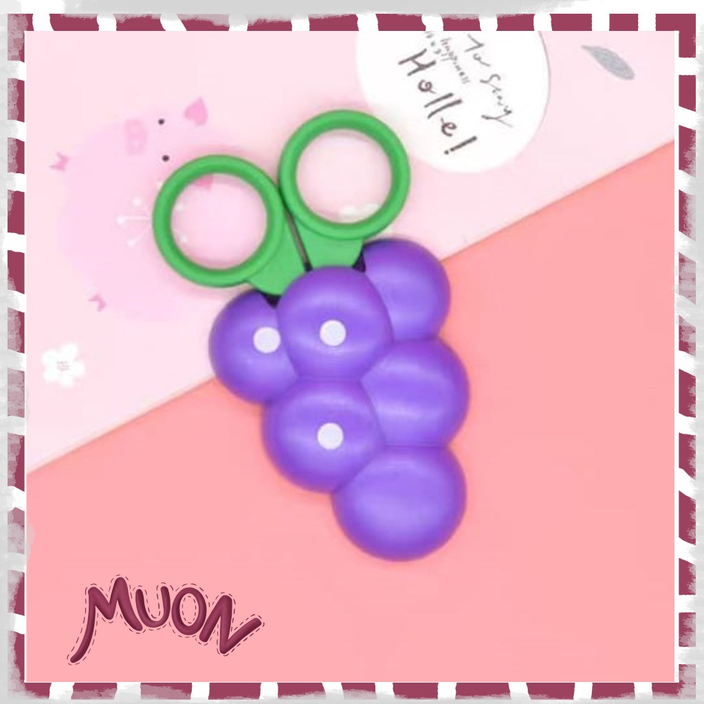 

Gunting Kecil Bentuk Anggur Lucu utk Kertas Dapur Art dll Unik dgn Tutup Unique Scissors