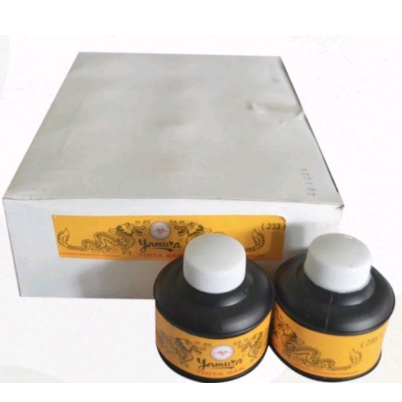 

TINTA KALIGRAFI CAP NAGA/TINTA BAK KALIGRAFI MEREK YAMURA 233 BESAR (12 BIJI)