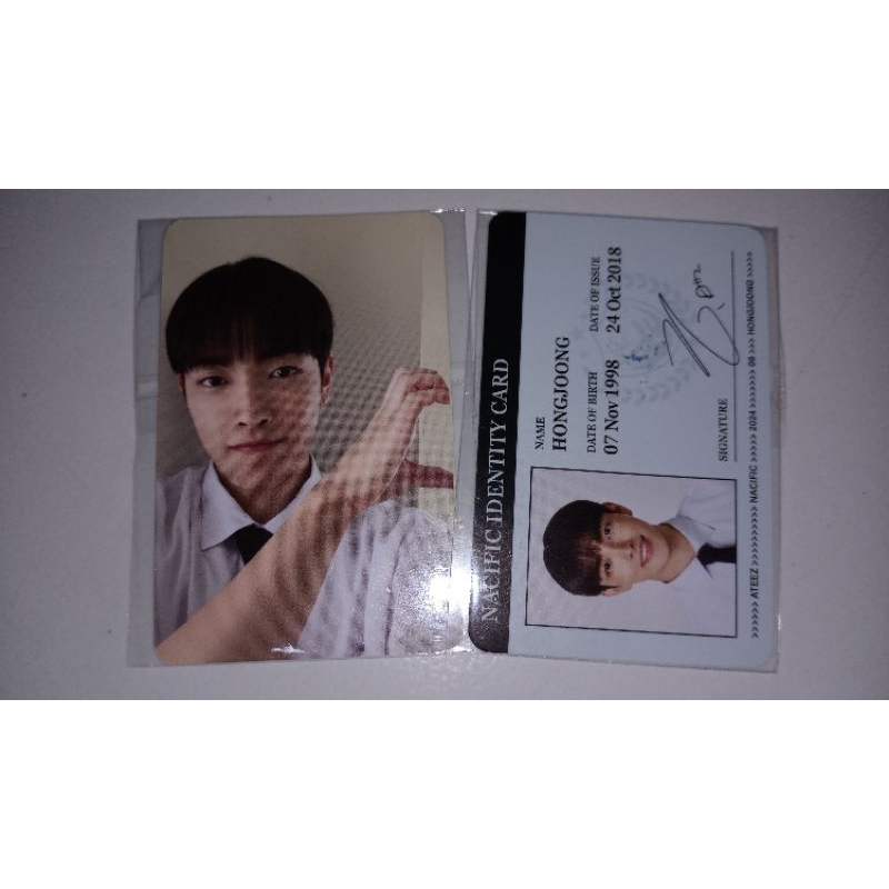 PHOTOCARD NACIFIC X ATEEZ R6 HONGJOONG