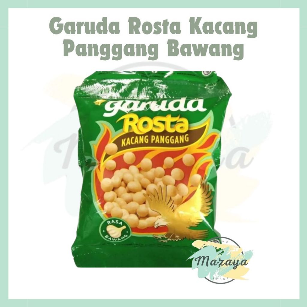 

GARUDA ROSTA KACANG PANGGANG RASA BAWANG KEMASAN RENCENG ISI 10 PCS X 11 GRAM - MAZAYA HOMESTORE