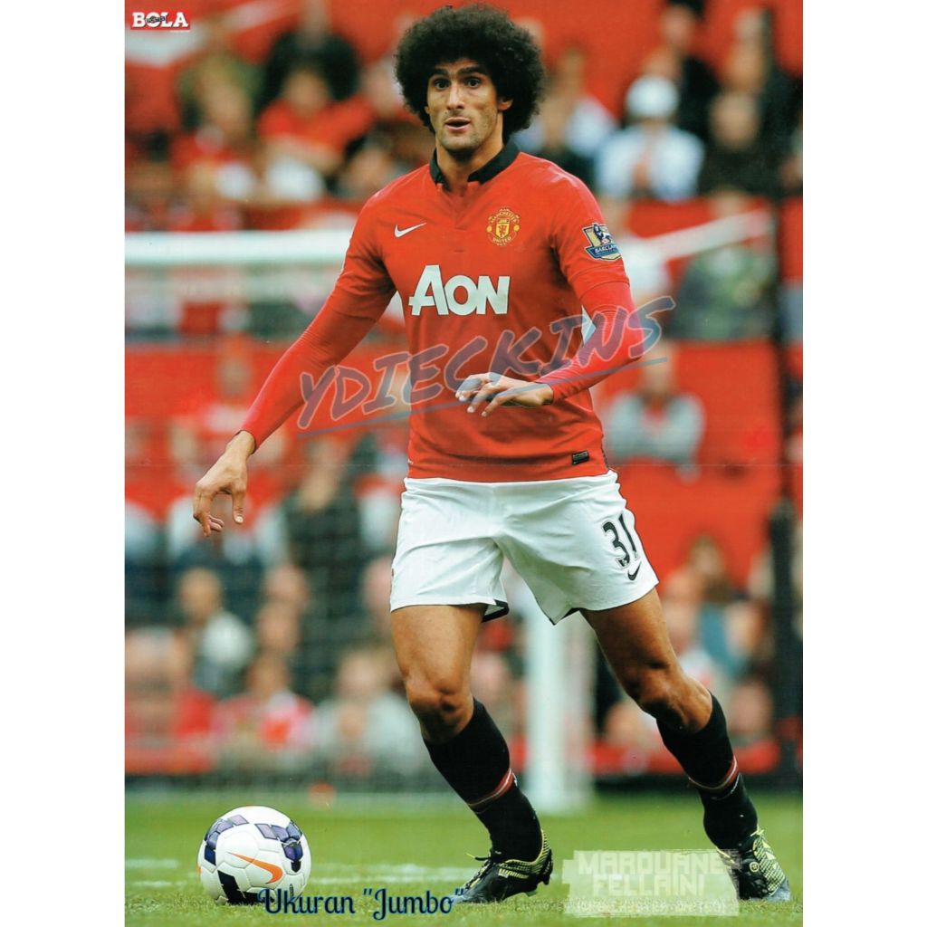 Poster Pemain Bola Soccer Marouane Fellaini (Manchester United) - JUMBO