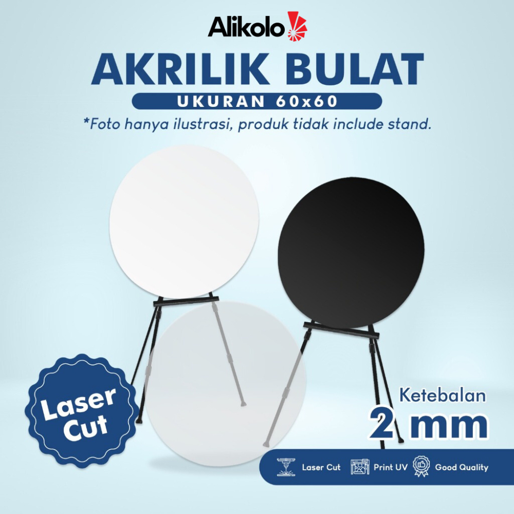 

AKRILIK BULAT DIAMETER 60CM TEBAL 2MM / ACRYLIC BULAT POLOS