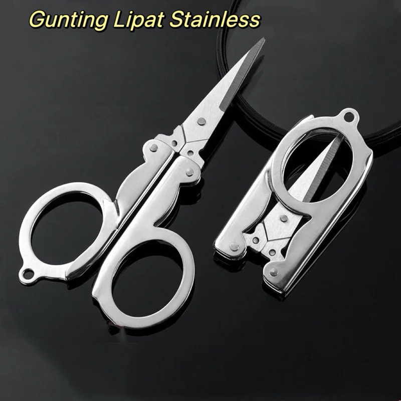 

Gunting Lipat Kecil Saku / Hero Trip Folding Scissors Stainless Steel / Gunting Lipat Kecil Stainless / Gunting Lipat Mini