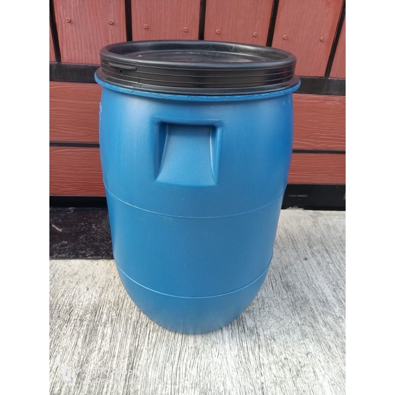 tong sampah/drum plastik  biru,tong air ukuran 60 liter