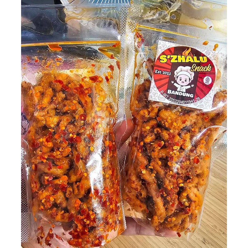 

usus ayam crispy pedas nampol