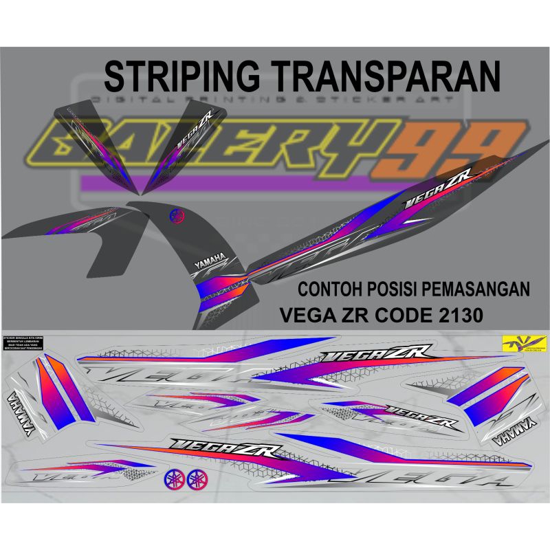 striping TRANSPARAN VEGA ZR