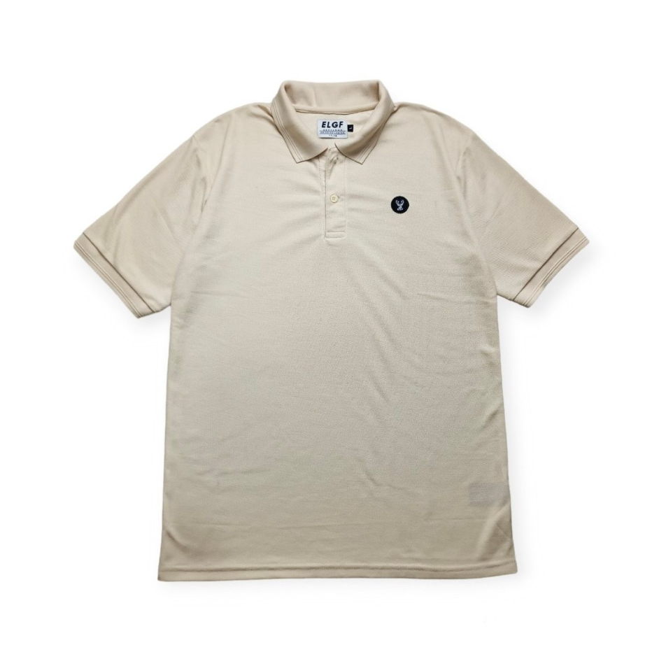 Kaos Polo Shirt Pria Elghiffari Bordir Mocca