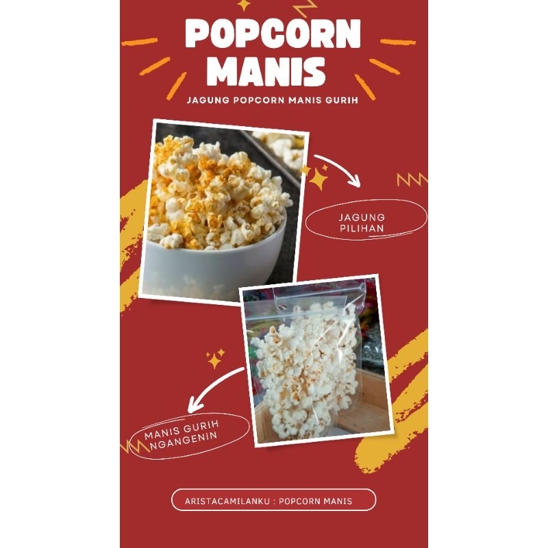 

POPCORN JAGUNG EDISI RASA MANIS