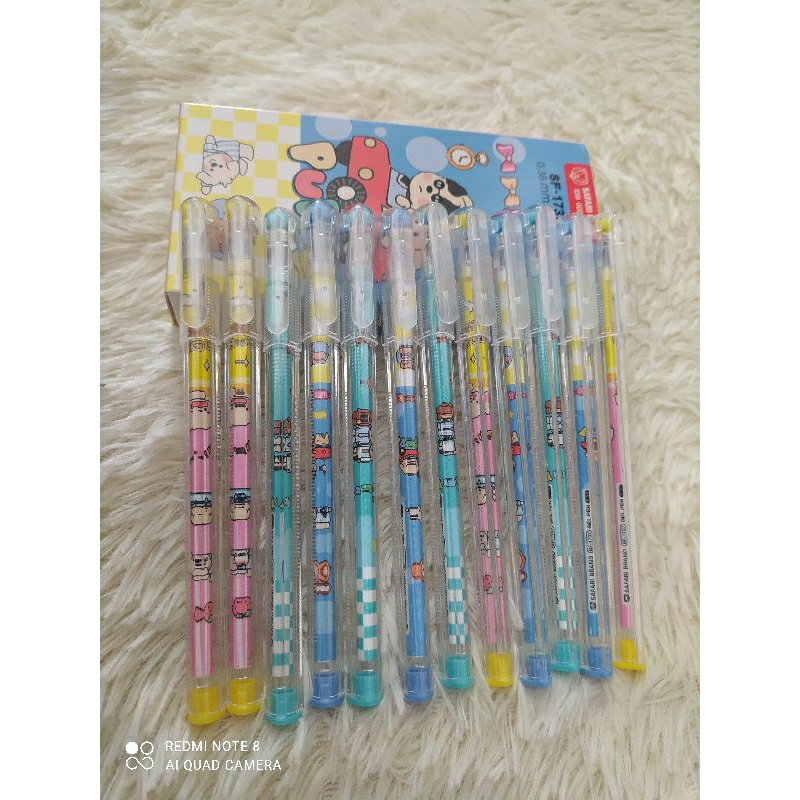 

Bolpoin//Pulpen//Bolpen Gell Karakter Mix Cewek Cowok ( 1pcs )