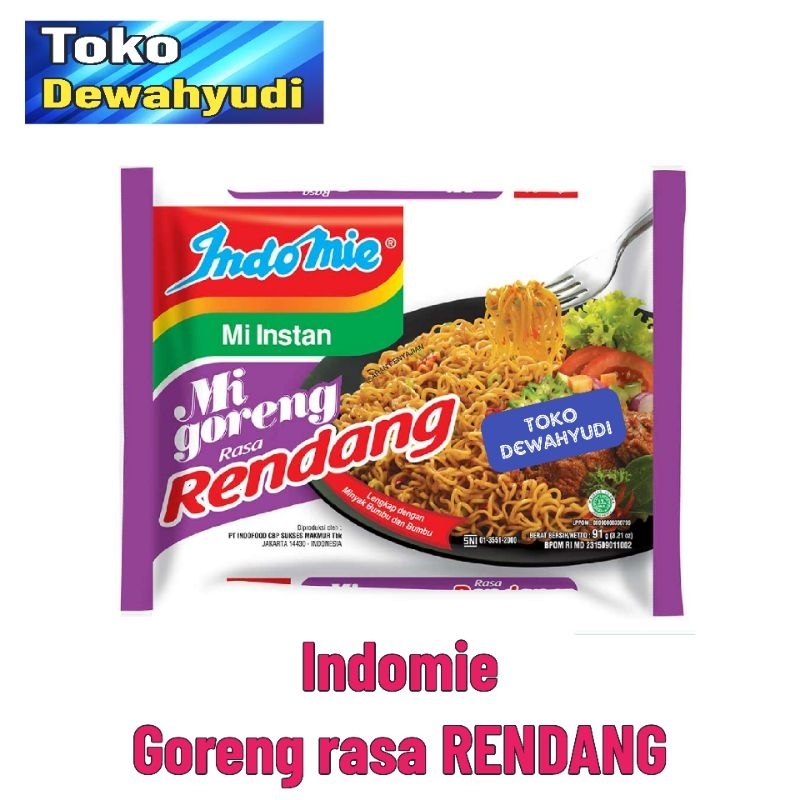 

Mie instan INDOMIE Goreng RENDANG