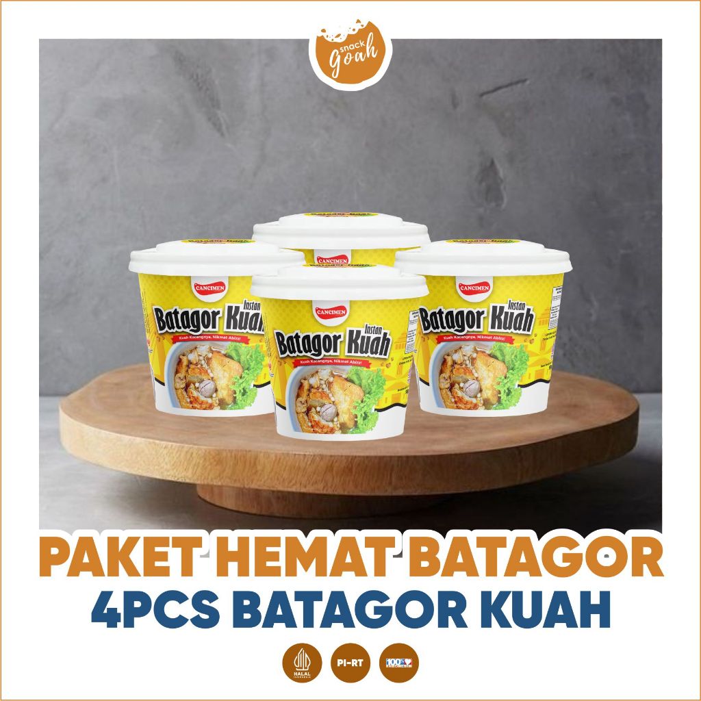 

PAKET HEMAT CANCIMEN BATAGOR KUAH 4PCS