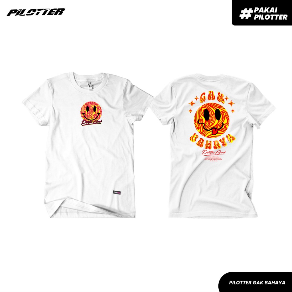 KAOS PILOTTER BAHAYA ORIGINAL FREE STIKER KAOS PILOTTER COWOK CEWEK
