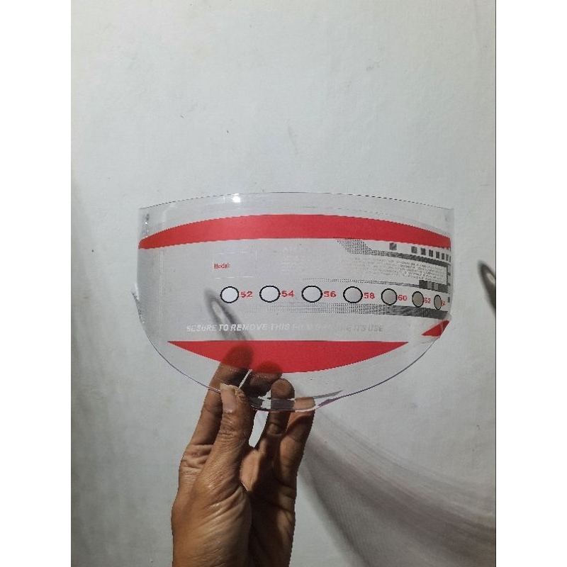 visor helm dql pista ala ala clear original