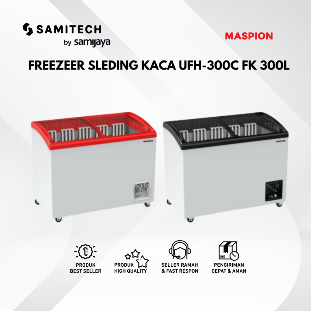 FREEZER BOX MASPION UFH-300C FK UFH 300C FK SLIDING GLASS 300L