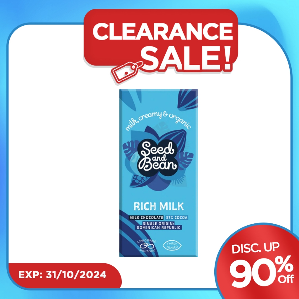 

Seed & Bean Rich Milk Chocolate 37% Cocoa Bar 75 Gr