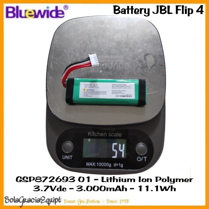 Velopiii67 Batre / Baterai / Battery Original Replacement Jbl Flip4 / Flip 4 Special Edition