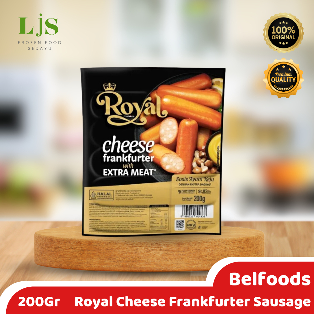 

Belfoods Royal Cheese Frankfurter Sausage 200gr