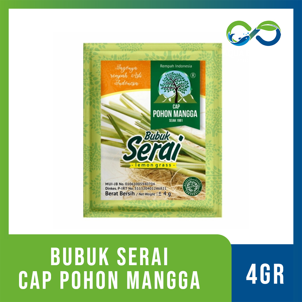 

[AquaEcofarm] BUBUK Serai Rempah Indonesia Sachet Cap Pohon Mangga Bandung