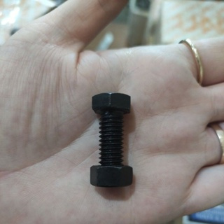 Baut 3hun x 1" /baut 3hun 2,5cm / baut hitam 3/8x 1" ( 2,5cm ) baut 3/8 baut mata bor 10mm / baut ku