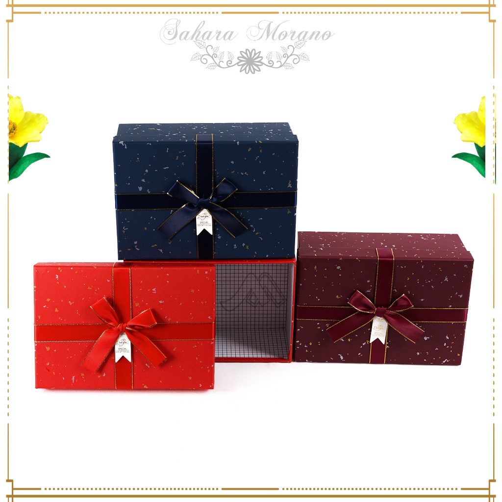 

Gift Box Motif Polkadot Kotak Kado Kotak Hadiah Multifunction Box