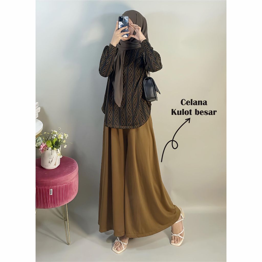 Setelan Heba Set Celana Kulot Besar 149 MONTYFASHION