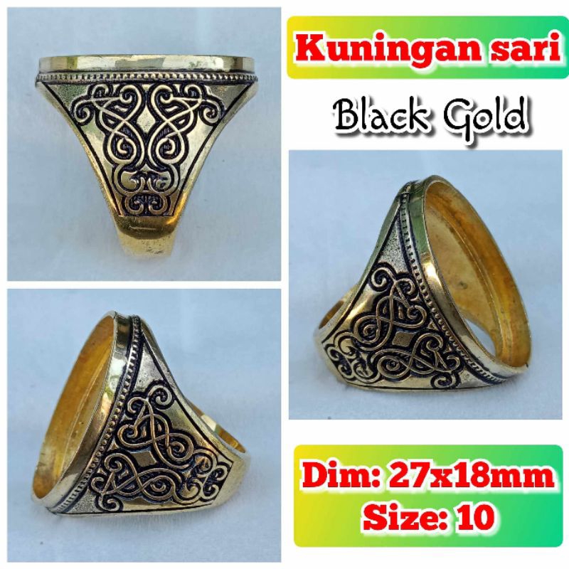 Emban Batu Akik Dan Permata Kuningan Perunggu.09