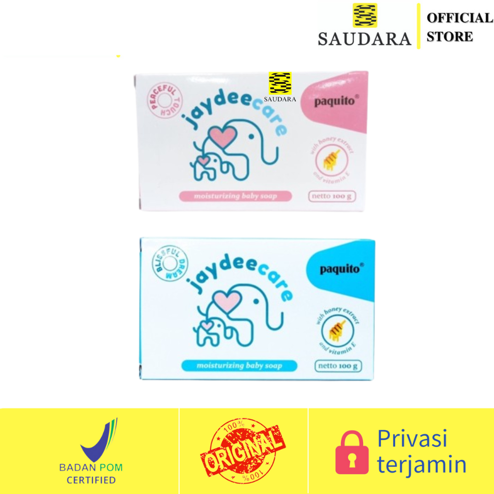 Paquito Soap Jaydeecare Blue, Paquito Soap Jaydeecare Pink 100 Gr