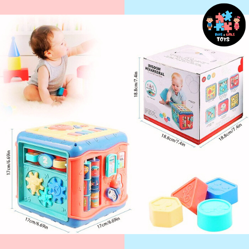Wisdom Hexahedral Mainan Edukasi Bayi 1 Tahun Ke Atas