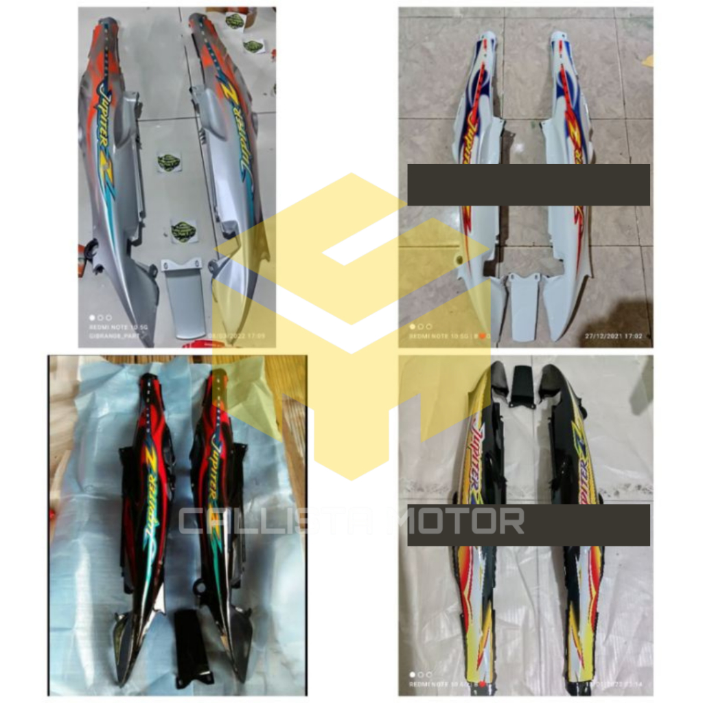 COVER BODY BELAKANG YAMAHA JUPITER Z CW 2004 KUNING BODY JUPITER Z LAMA OLD 2004