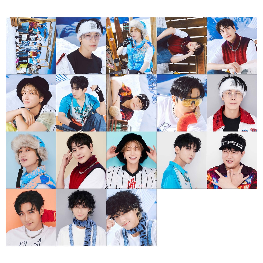 HOLOGRAM MINI STIKER SUPER JUNIOR SMCU 18 PCS STICKER KPOP UNOFFICIAL LEETEUK HEECHUL YESUNG