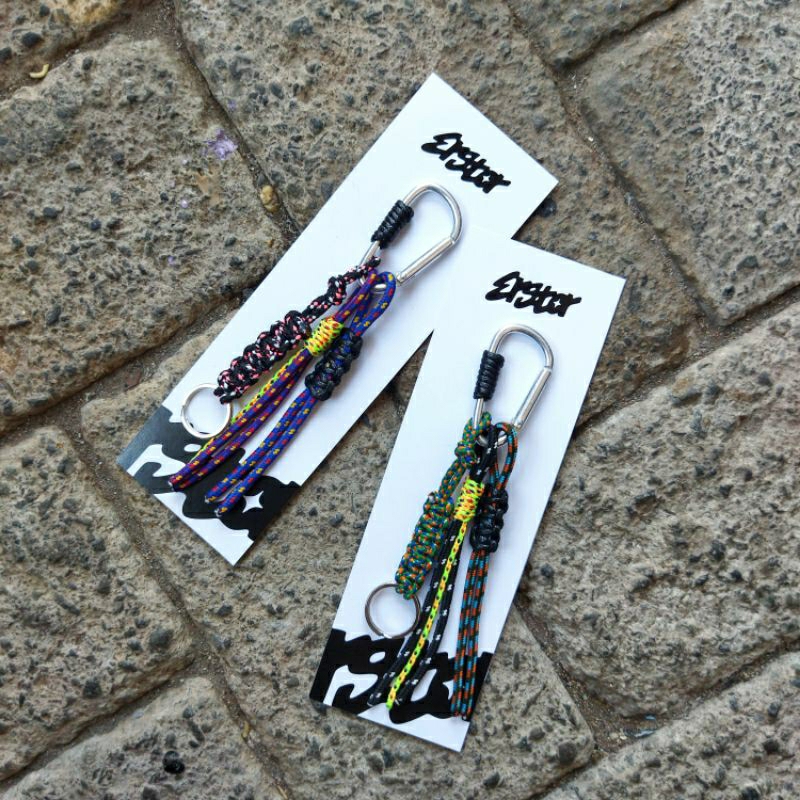 Bag charm carabiner || gantungan kunci || Carabiner tali prusik