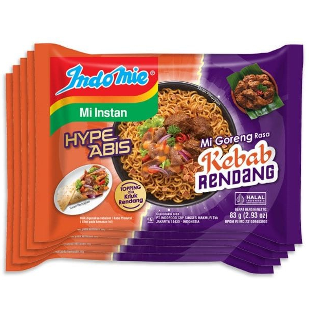 

INDOMIE GORENG RASA KEBAB RENDANG 7 PCS