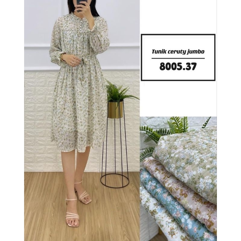 Kemeja atasan wanita tunik ceruty