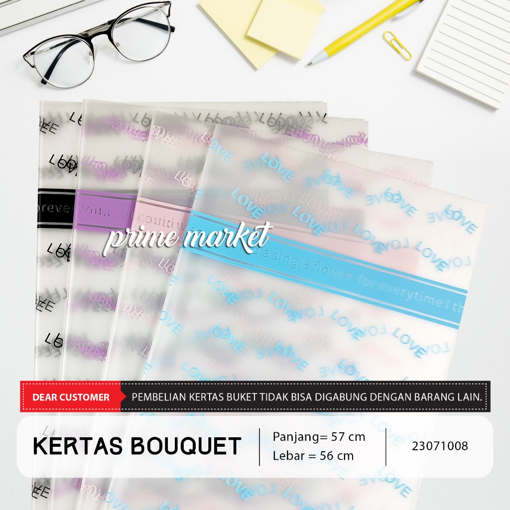 

Kertas Buket Bunga Kertas Cellophane Buket Kertas Bucket Kertas Wrapping Buket Transparan (23071008)