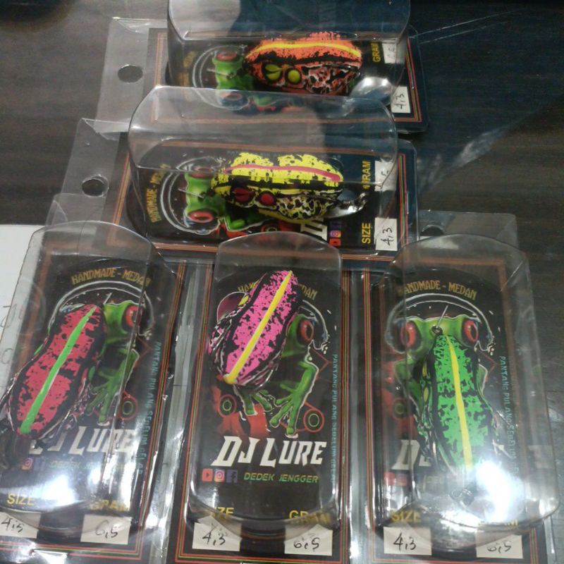 Umpan pancing 1 buah kodok DJ softfrog lure 4.3cm 6.5gr kodok karet casting gabus