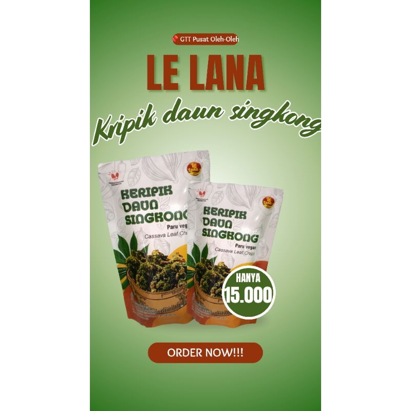 

Kripik Daun Singkong|kripik daun singkong rasa paru by Le Lana Snack