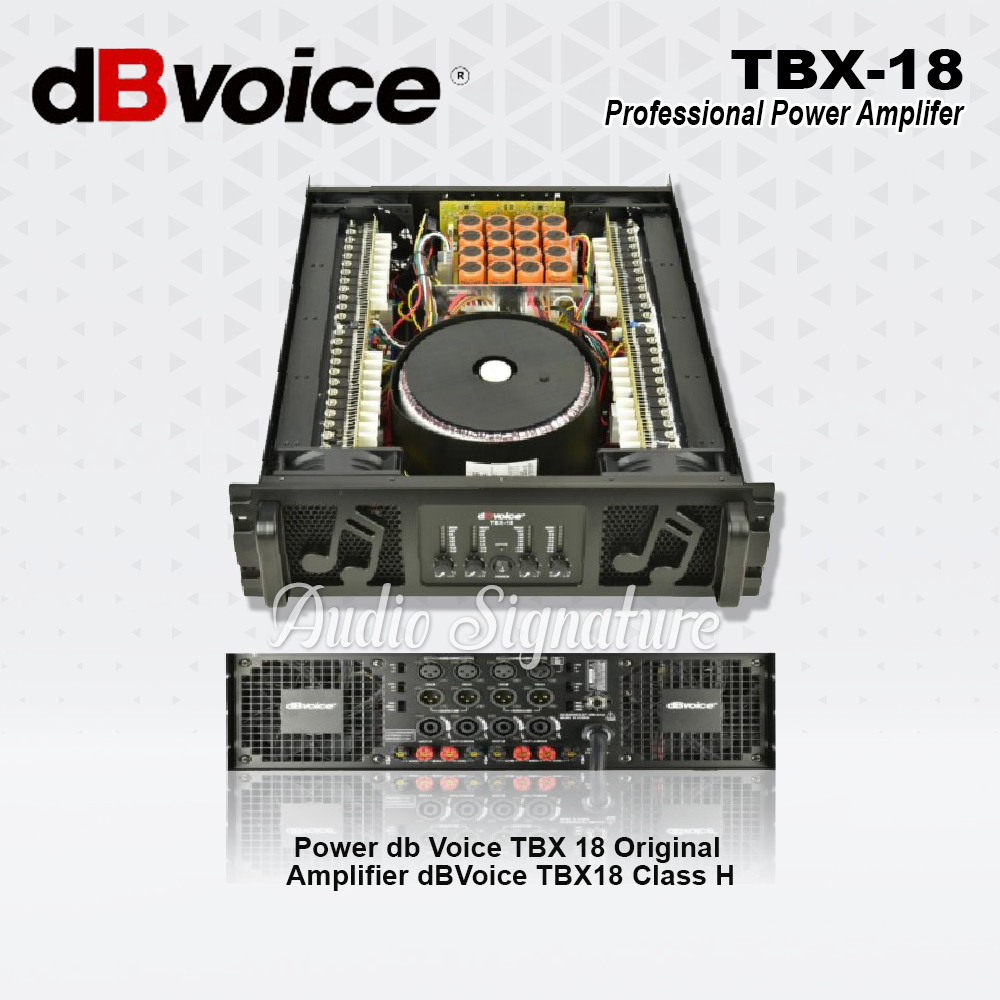 Power Amplifier DB VOICE TBX 18 | TBX18 Class H Original
