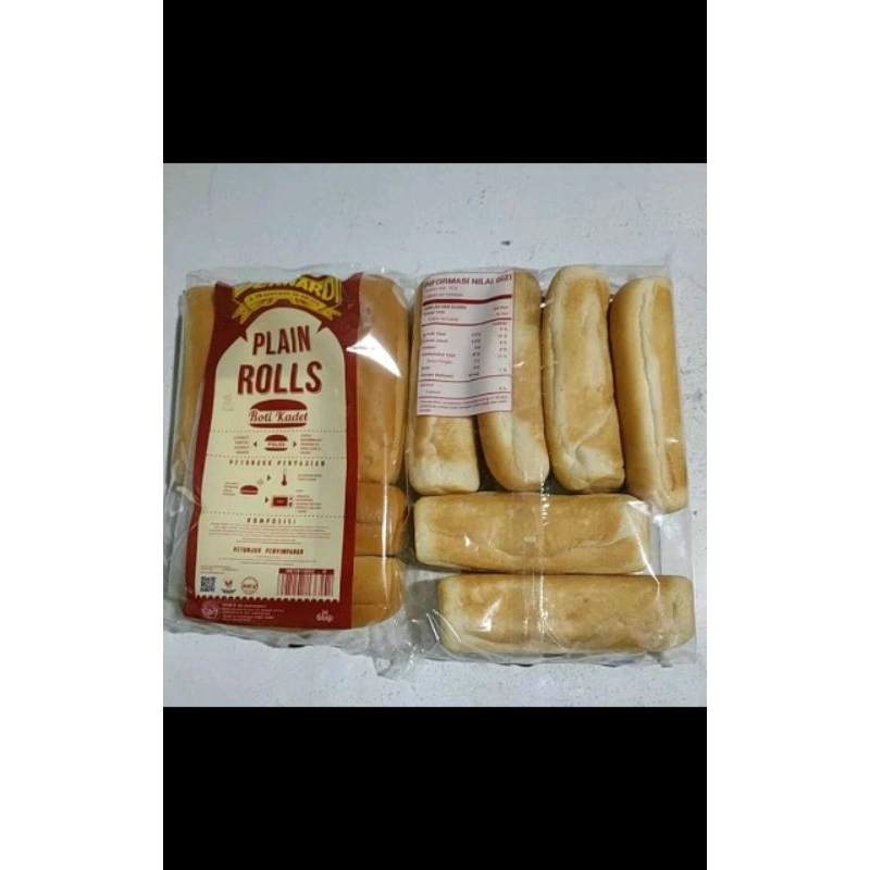 

Roti Plain Rolls (Roti Hotdog) Isi 6pcs