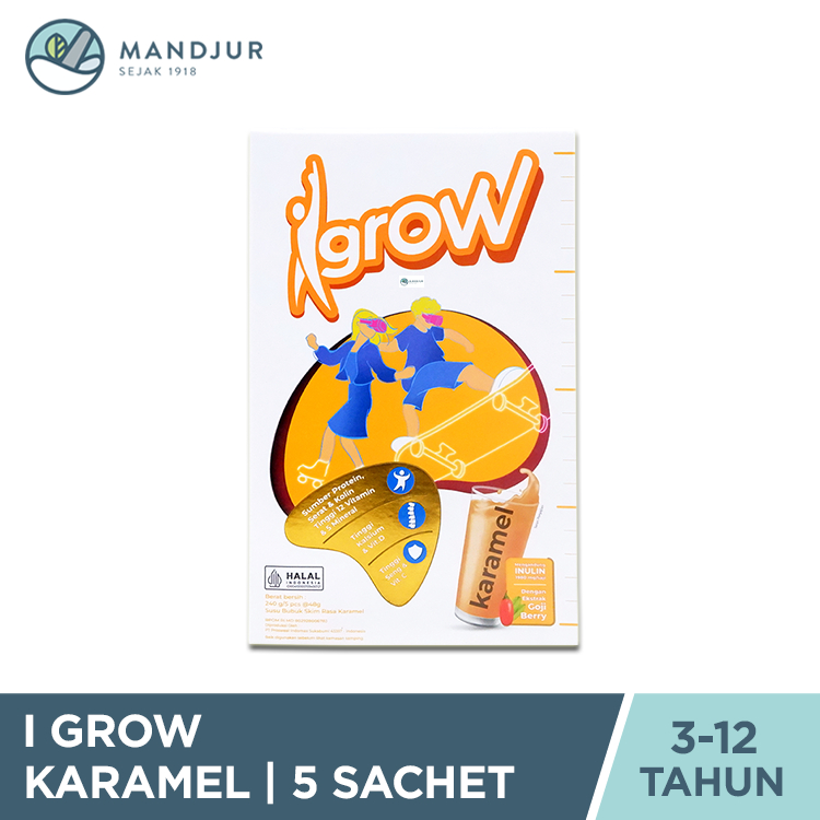 

I Grow Karamel 5 Sachet - Susu Pertumbuhan Anak
