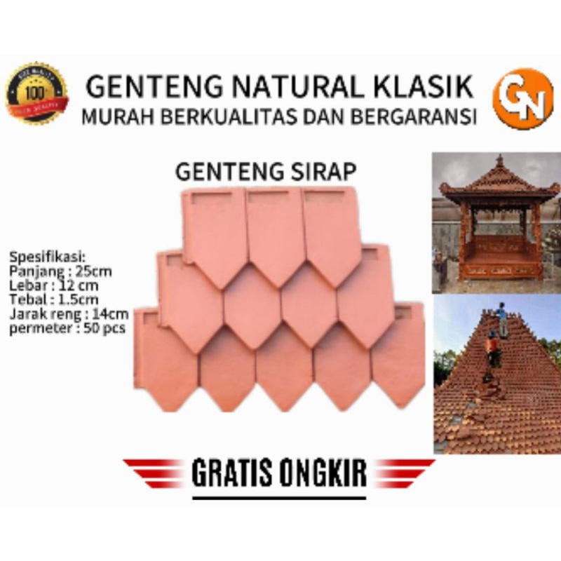 Genteng Sirap Gazebo Murah
