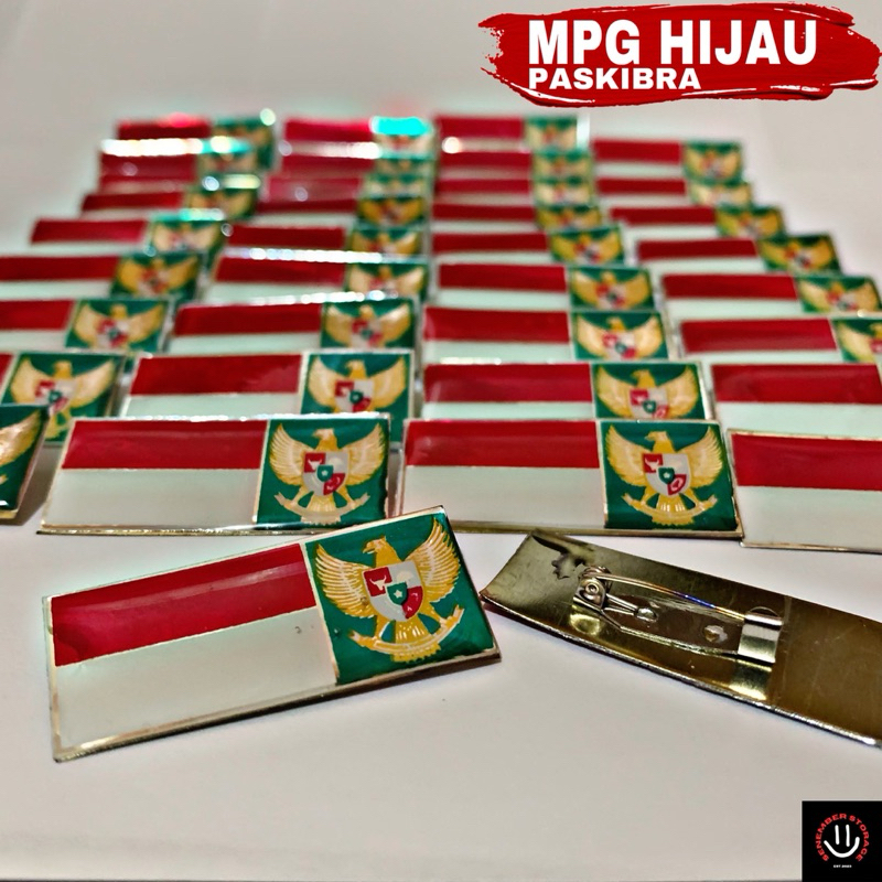 PIN MPG GARUDA PASKIBRA HIJAU - PIN MPG HIJAU MERAH PUTIH GARUDA PASKIBRA HIJAU