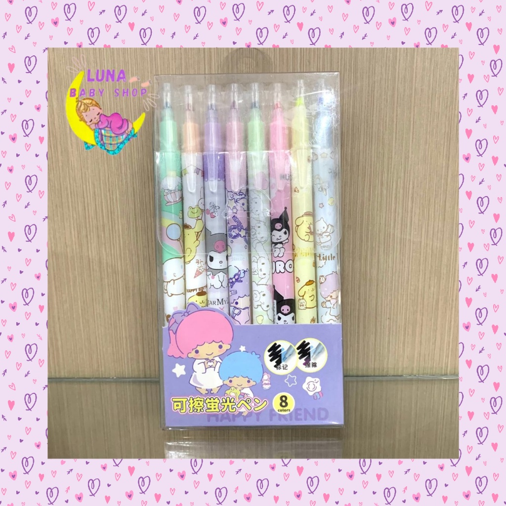 

Sanrio Hightliter/Stabilo isi 8Pcs
