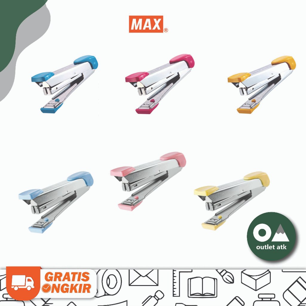 

MAX Stapler HD-10 Pastel Series - Hekter Jepretan Kertas Original