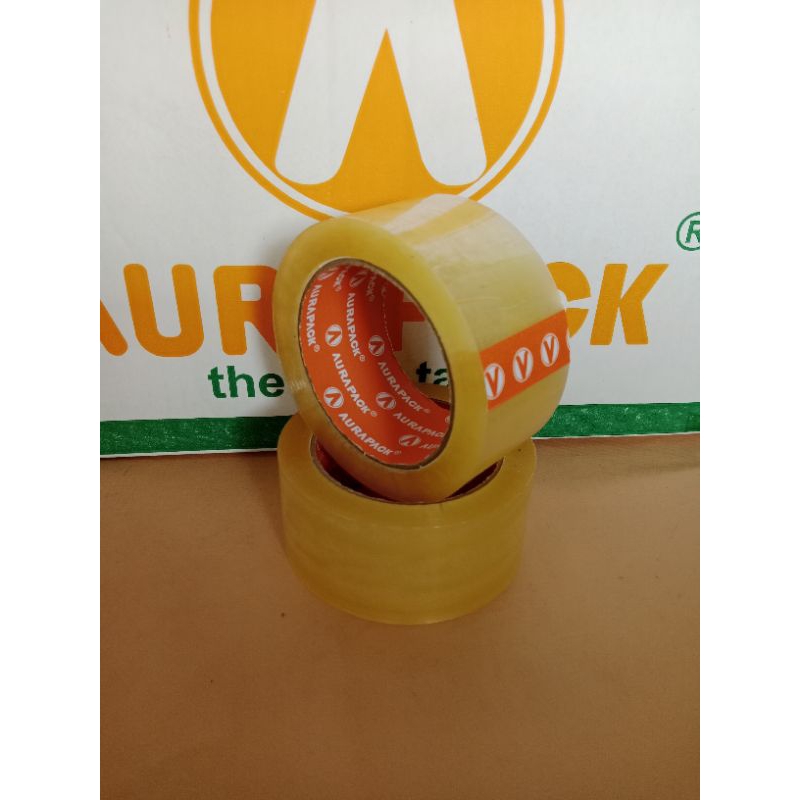 

LAKBAN BENING/COKLAT 48mmx90yard MERK AURAPACK TEBEL