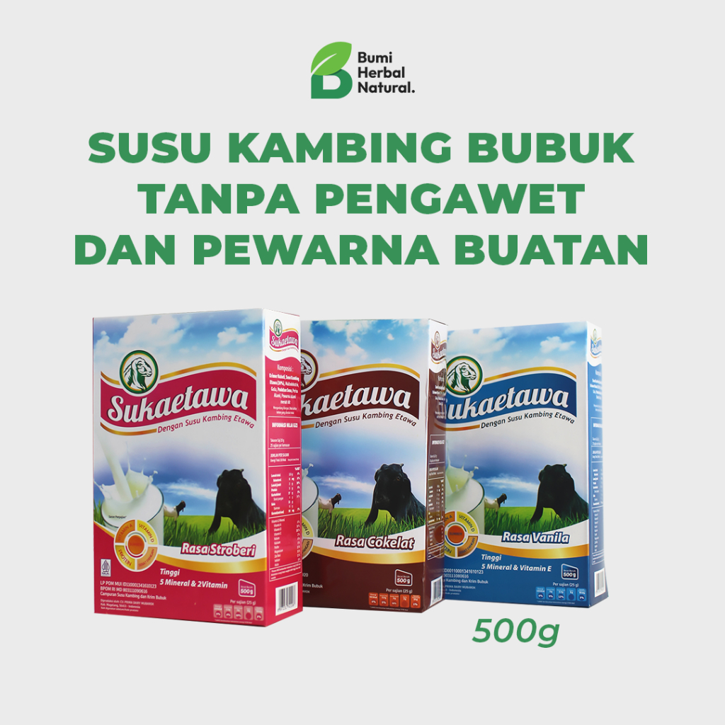 

Susu KAMBING SUKA ETAWA ekstra 500gr Alfa Herba Original