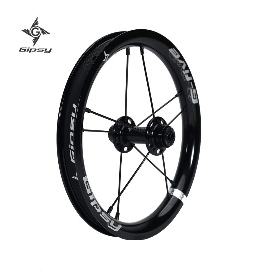 GIPSY G-FIVE Push Balance Bike 12" Wheel Set - Sepeda Anak - BLACK