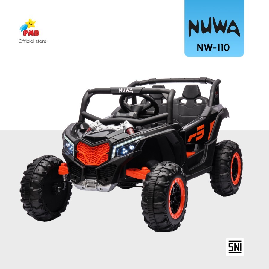 Mainan Anak Mobil Aki Nuwa NW-110 Ban Plastik  PMB