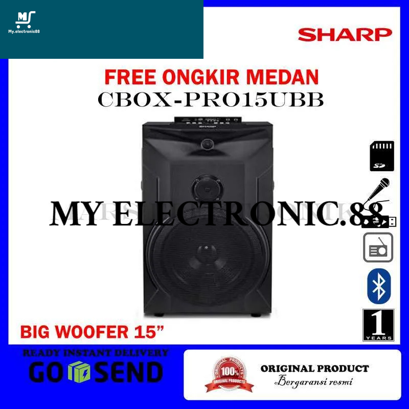 SPEAKER AKTIF SHARP(CBOX-PRO15UBB)