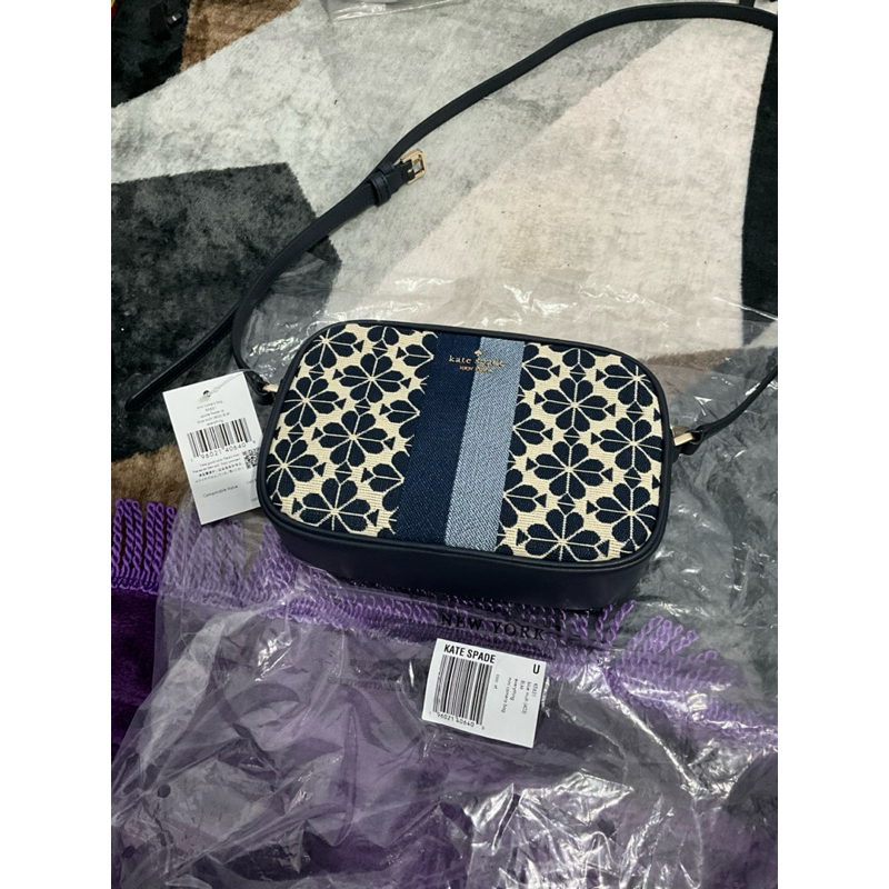PRELOVED - Kate Spade Flower Jacquard Mini Camera Bag