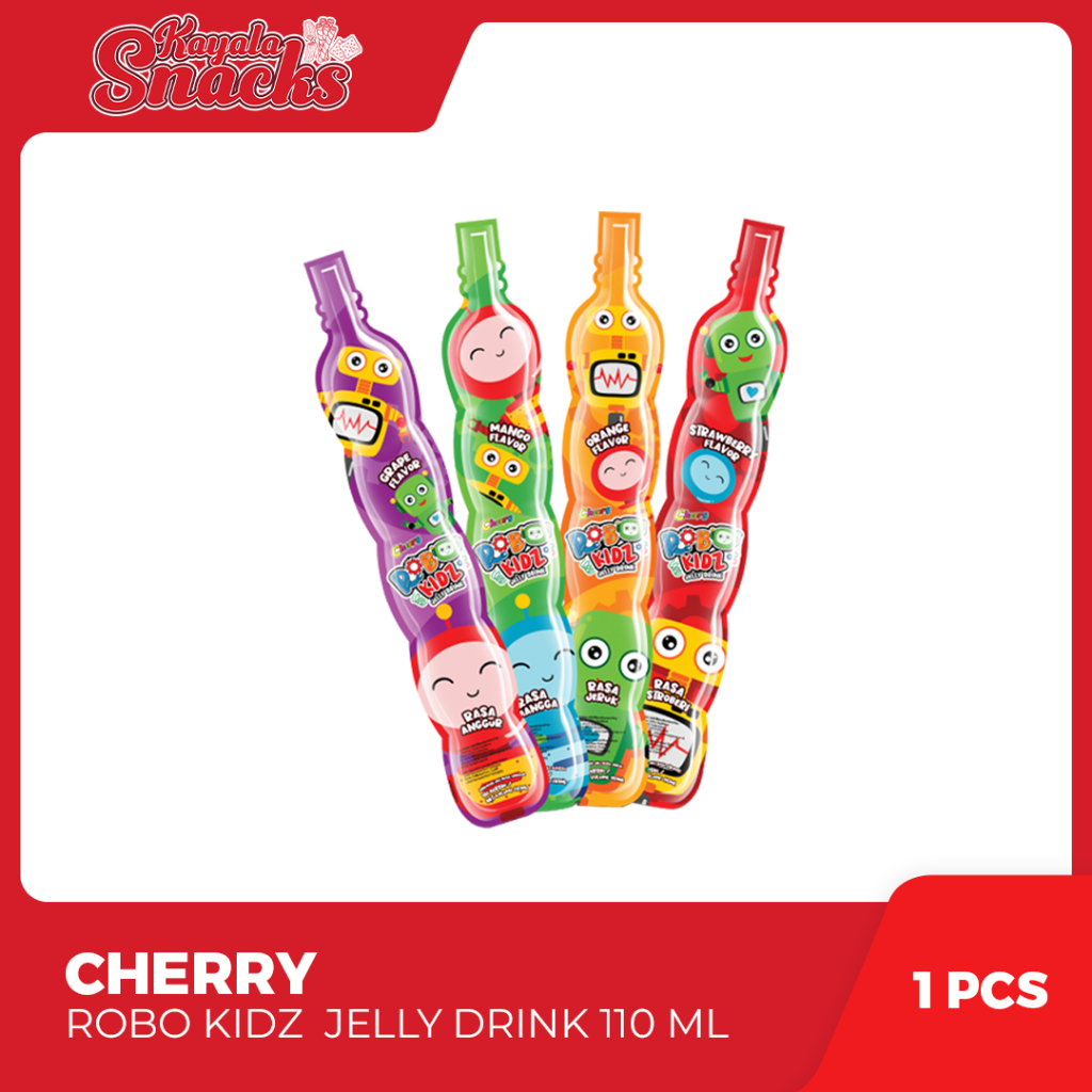 

CHERRY Robo Kidz Jelly Drink 110 ml - 1 Pack x 10 Pcs